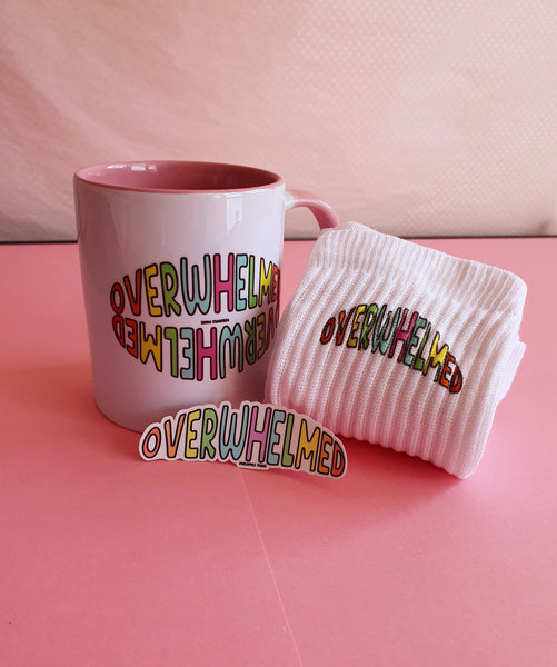 Overwhelmed - Rainbow Mug