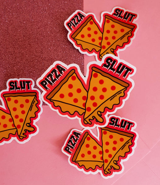 Pizza Slut Sticker