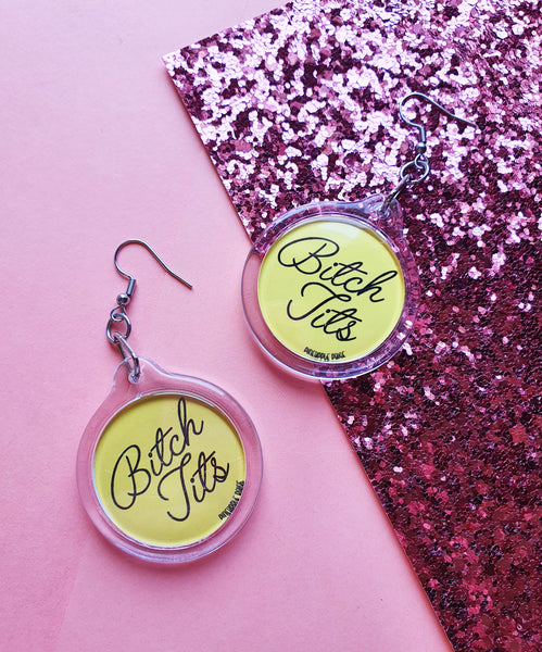 Bitch Tits Earrings - 3 Colour Options