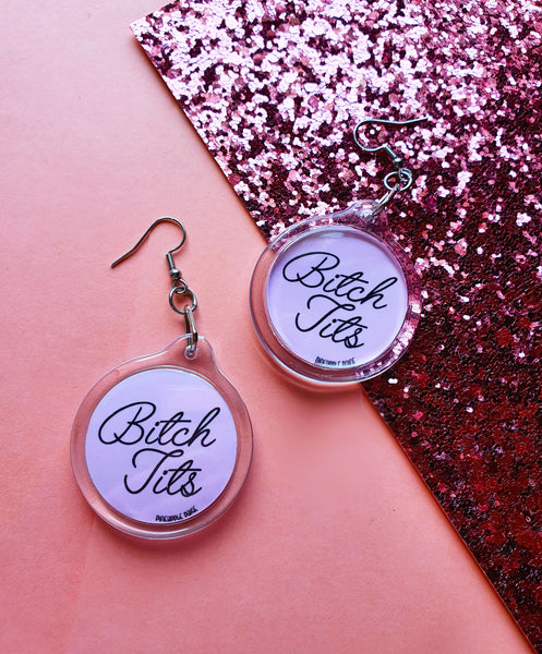 Bitch Tits Earrings - 3 Colour Options