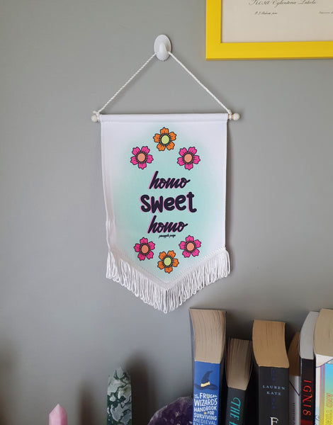 Homo Sweet Homo- Gay Wall Art Hanging