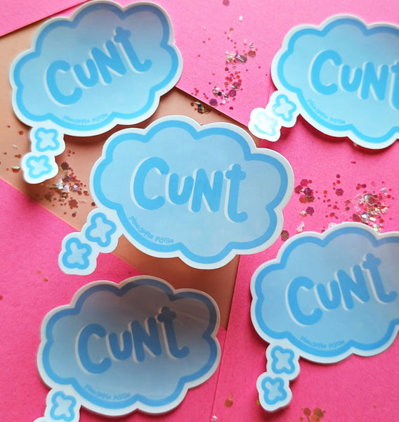 Cunt - thinking Bubble Sticker