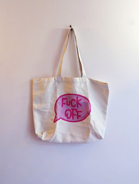 Fuck Off - Speech Bubble Tote Bag