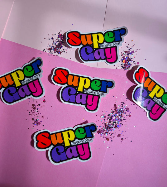 Super Gay Rainbow Sticker