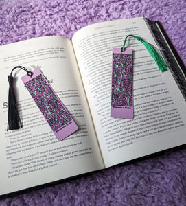 Purple Crystals - Metal Sublimation Bookmark