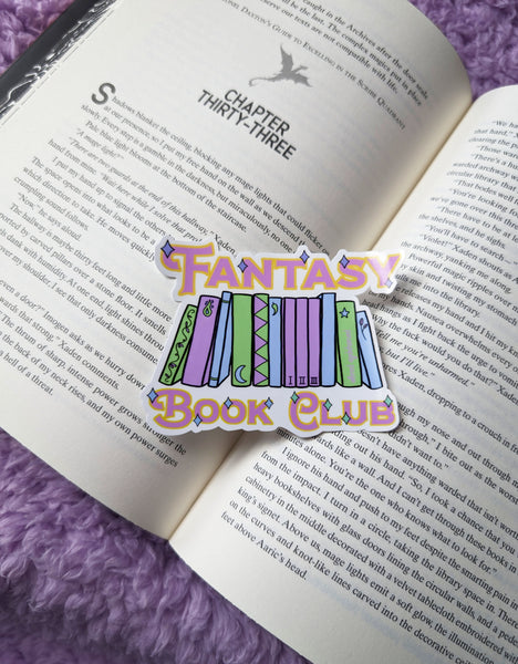 Fantasy Book Club Sticker