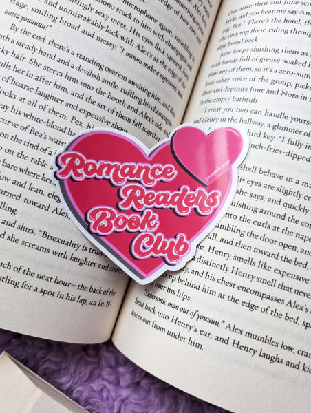 Romance Readers Book Club Sticker