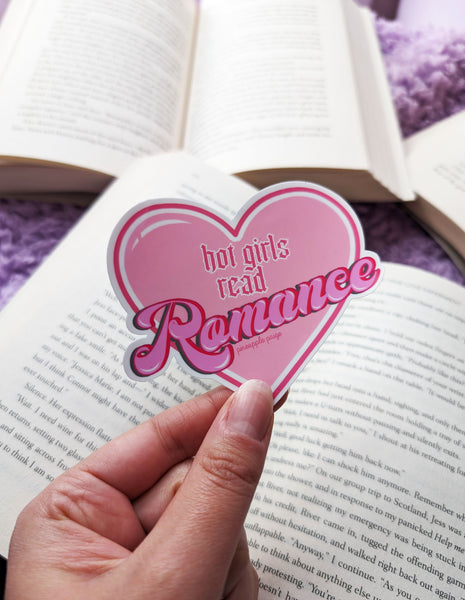 Hot Girls Read Romance Sticker