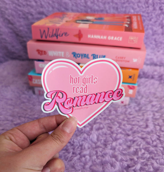 Hot Girls Read Romance Sticker