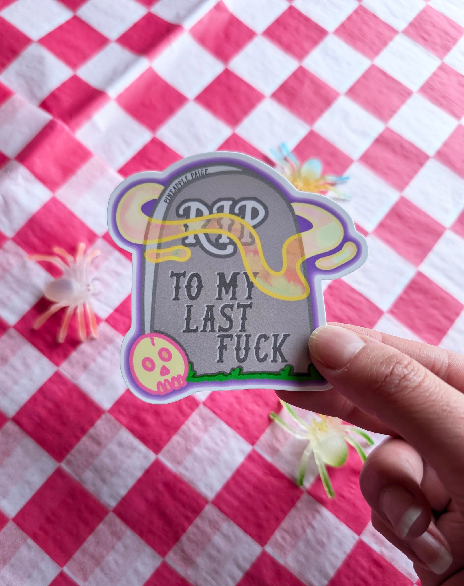 RIP To My Last Fuck - Halloween Grave Sticker