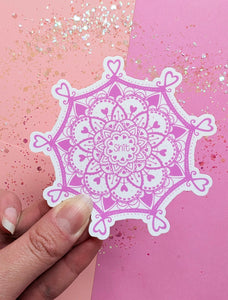 Shit Pink Mandala Sticker