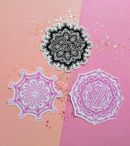 3 Pack Mandala Stickers