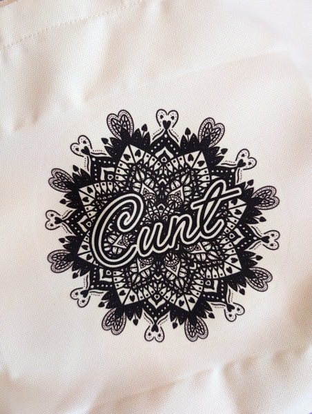 Cunt Mandala Tote Bag