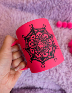 Shit - Mandala Neon Pink Mug