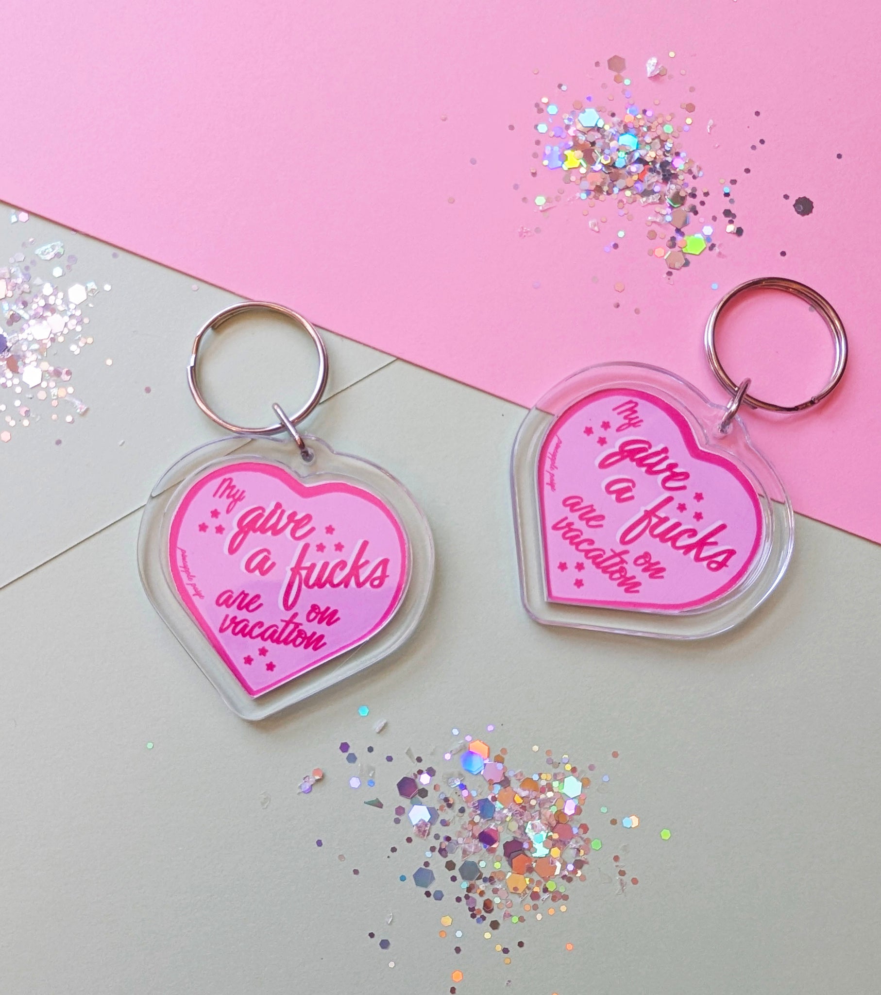 My Give A Fucks Are On Vacation - Keychain
