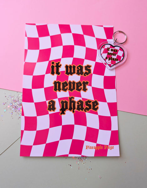 It Was Never A Phase - Emo Keychain