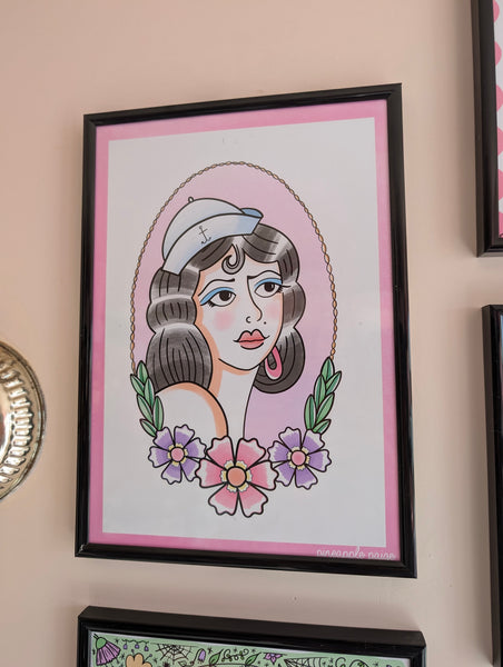 Sailor Girl- Digital Art Print