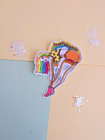 Doing My Best - Tattooed Girl Sticker