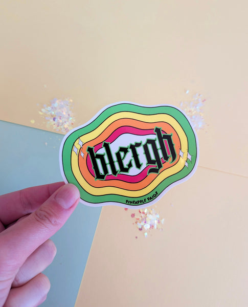 Blergh - Rainbow Sticker