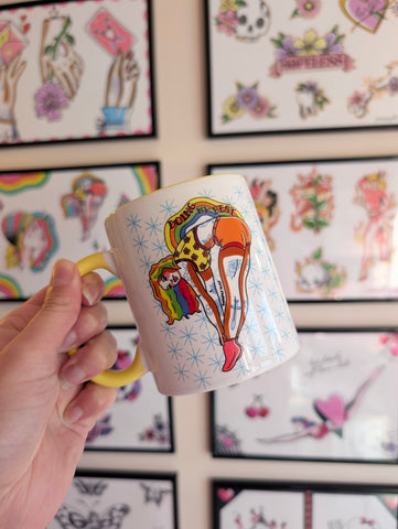 Doing My Best Mug - Rainbow Tattoo Pin Up Girl