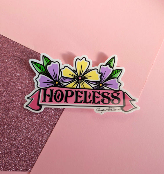 Hopeless - Floral Banner sticker