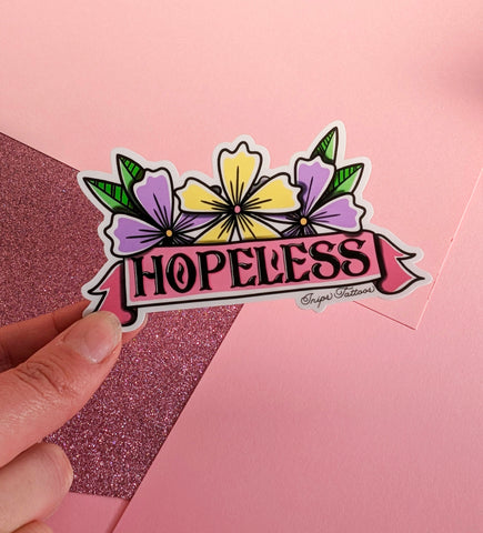 Hopeless - Floral Banner sticker