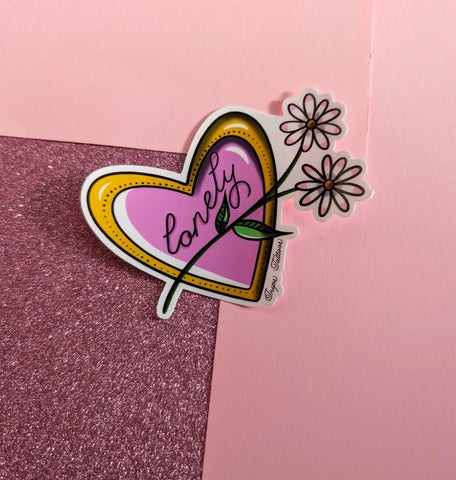 Lonely - Heart Sticker