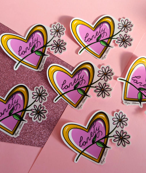 Lonely - Heart Sticker
