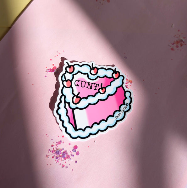 Cunt Cake Sticker