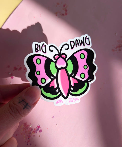 Big Dawg Butterfly Sticker