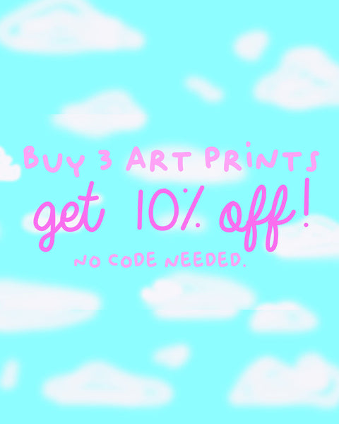 Fuck - Pastel Floral Art Print