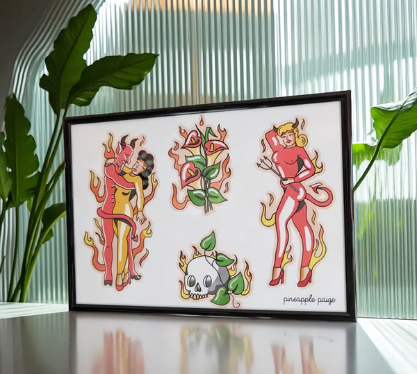 Satan's Girl - Digital Art Print