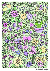 Flower Garden - Digital Art Print