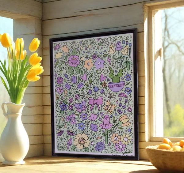 Flower Garden - Digital Art Print