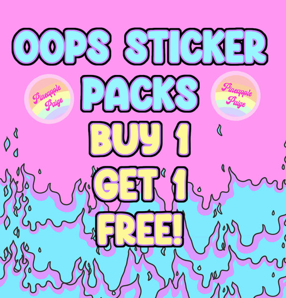 Oops stickers- Discount NQR Sticker Packs.