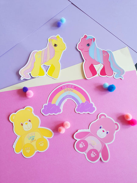 Pony Stickers- Never Grow Up Gang.