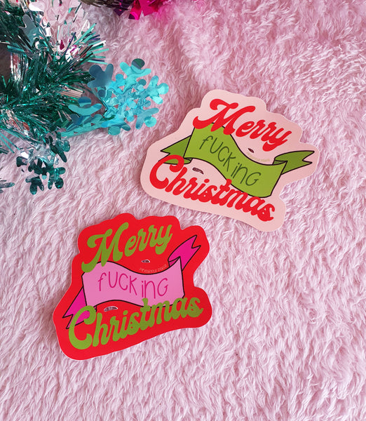 Merry Fucking Christmas Sticker