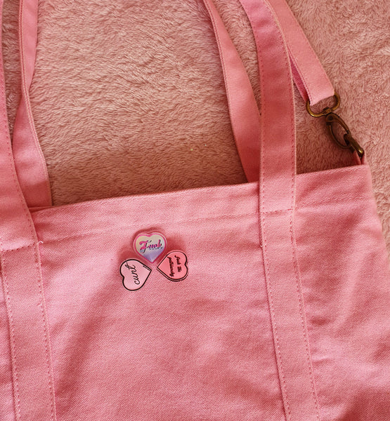 Fuck The Patriarchy Pin- Pink Pin