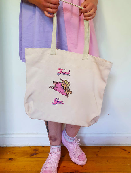 Fuck Off Sheep Tote Bag