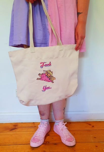 Fuck Off Sheep Tote Bag