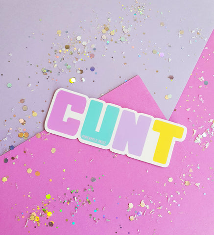 Cunt Rainbow Sticker