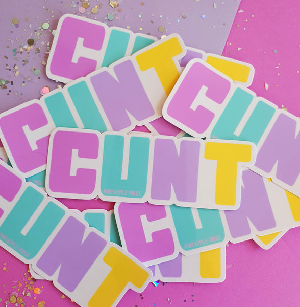 Cunt Rainbow Sticker