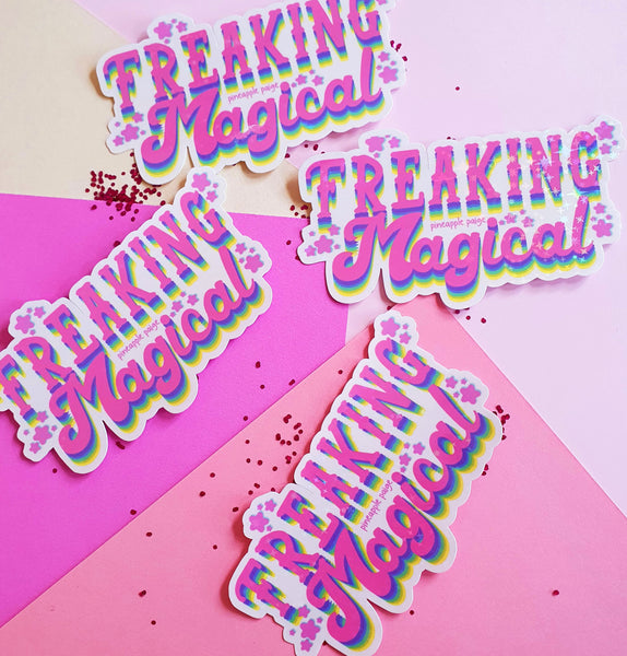 Freaking Magical- Glittery Sticker