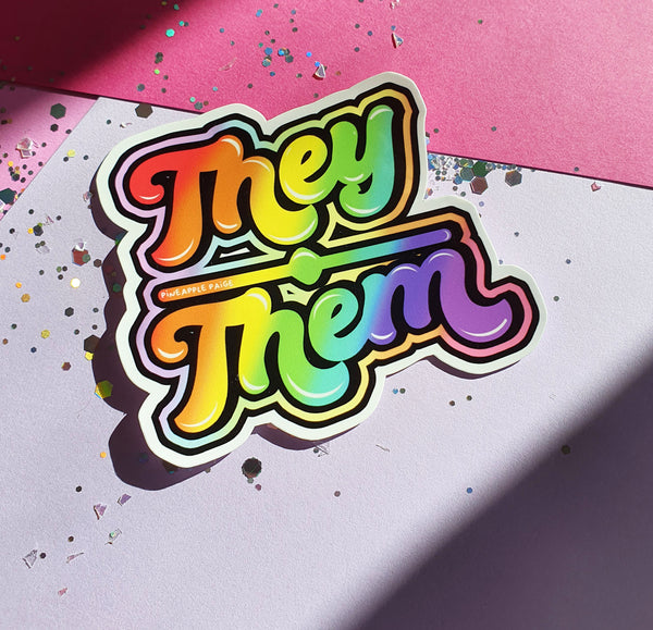 They / Them Keychain