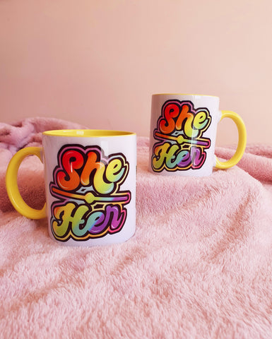 She / Her Pronoun Mug