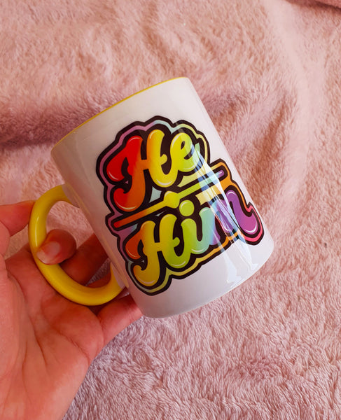 He / Him Pronoun Mug