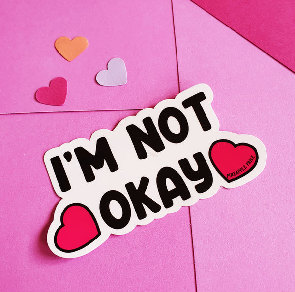 I'm Not Okay Keychain