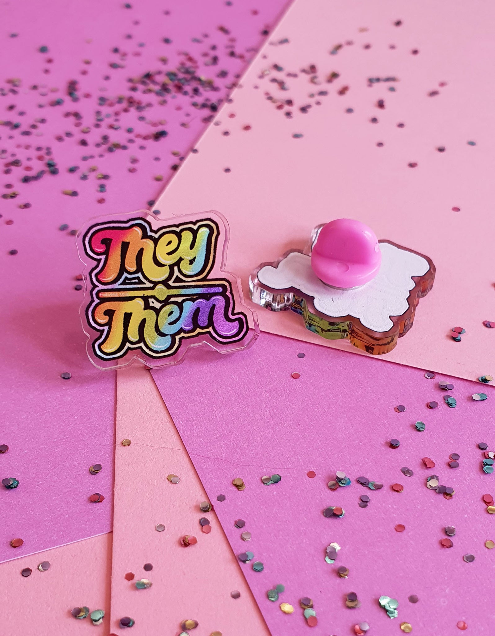 Them / They Acrylic Pin