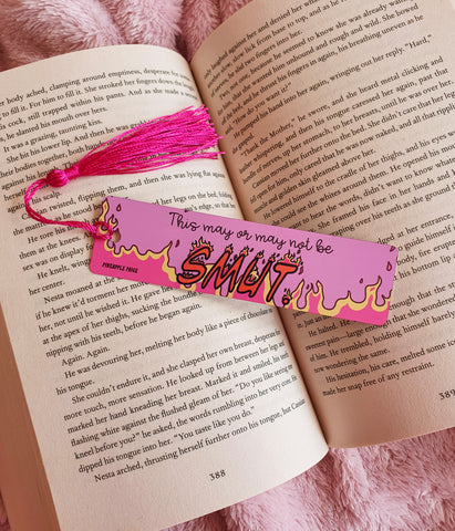 'This May Or May Not Be Smut' Metal Sublimation Bookmark