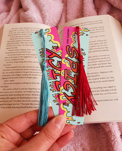 Spicy. - Flame Metal Bookmark for Romance Readers